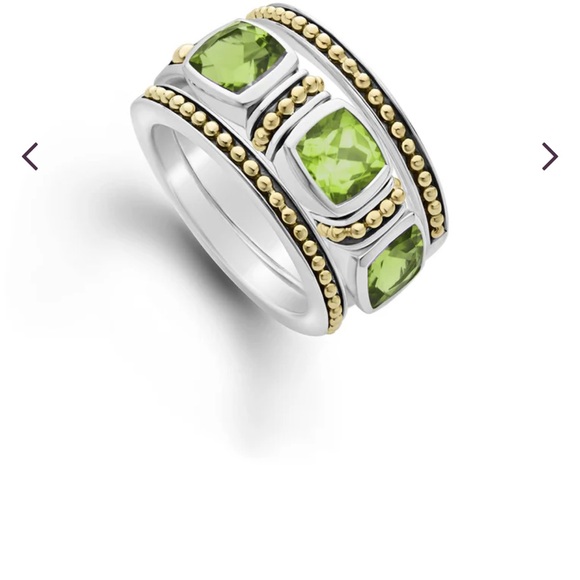 NWT, LAGOS Peridot stacking rings Rittehouse - Picture 2 of 10